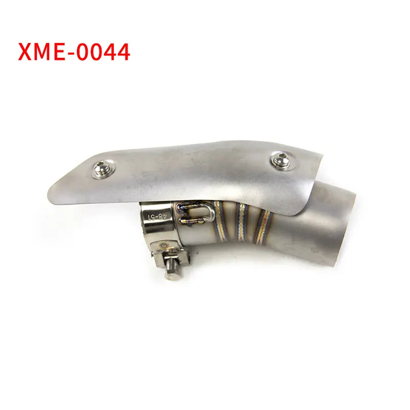For Suzuki GSXR1000 GSXR1000R 2012-2025 SV1000 Stainless Steel Exhaust Mid Pipe Slip on Muffler Black, product view 02