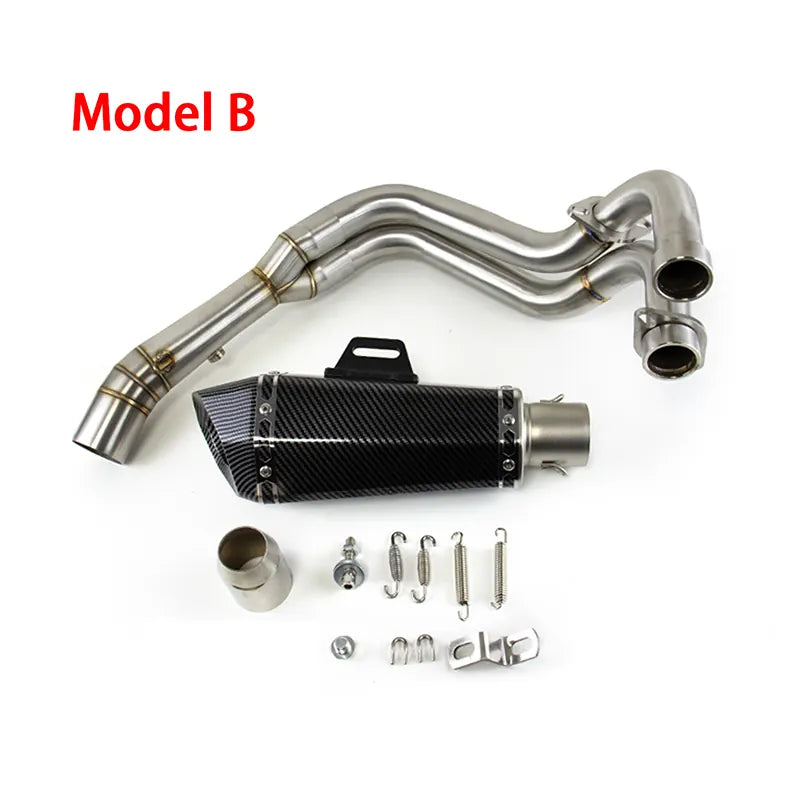 For Yamaha MT-07 2014-2025 Yamaha YZF R7 2021-2025 Yamaha XSR700 2015-2024 Exhaust Link Pipe Muffler Tips Slip on, product view 05