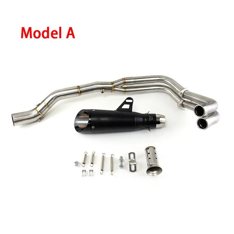For Yamaha YZF R3/R25 2015-2024 Yamaha MT-03/25 2016-2024 Exhaust Link Pipe Muffler Tips Slip on System, product view 04