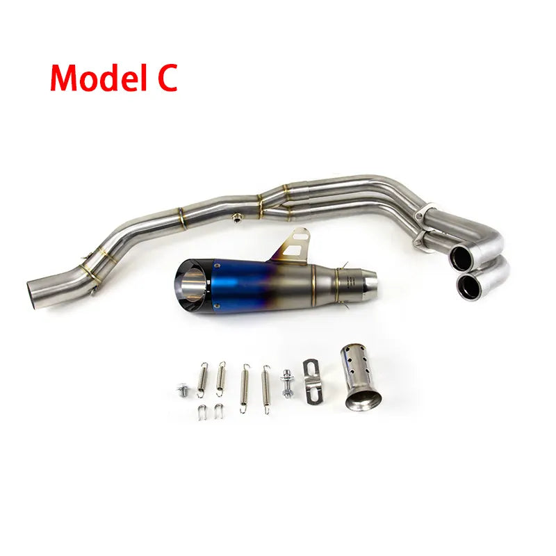 For Yamaha YZF R3/R25 2015-2024 Yamaha MT-03/25 2016-2024 Exhaust Link Pipe Muffler Tips Slip on System, product view 06