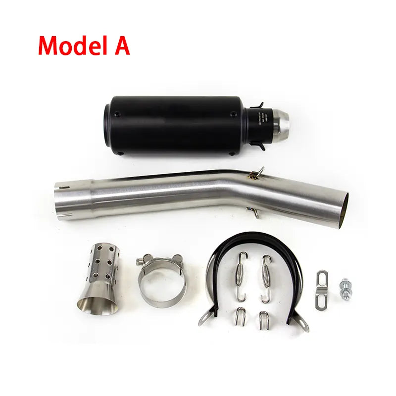 For Yamaha YZF R6 1998-2005 Exhaust Mid Pipe Black Muffler Tips Slip on System, product view 03