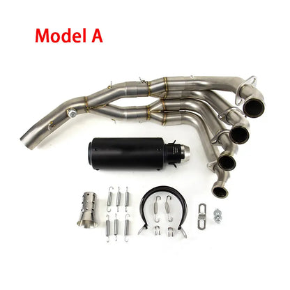 For Yamaha YZF R6 2006-2015 2016 2017 2018 Exhaust Link Pipe Muffler Tips Slip on System, product view 03