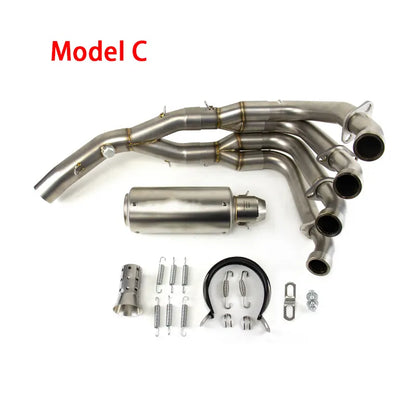 For Yamaha YZF R6 2006-2015 2016 2017 2018 Exhaust Link Pipe Muffler Tips Slip on System, product view 05