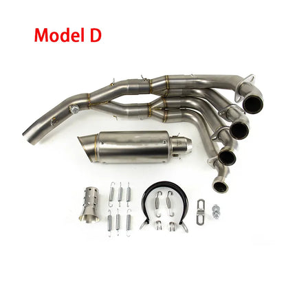 For Yamaha YZF R6 2006-2015 2016 2017 2018 Exhaust Link Pipe Muffler Tips Slip on System, product view 06