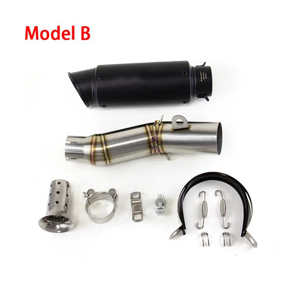 For Yamaha YZF R6 2006-2024 Slip on System Exhaust Tips Mid Pipe Replace Muffler, product view 04