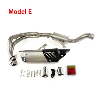 For YAMAHA YZF-R7 2021-2024 Motorcycle Exhaust Full Set System Modify Slip on Header Pipe Connect Tail Muffler Tube, product view 06
