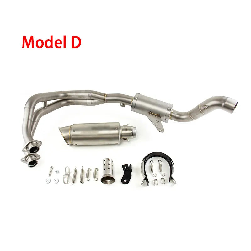For Yamaha YZF R7 2021-2024 Years Modified Exhaust Mid Link Pipe Slip on Stock Muffler, product view 06