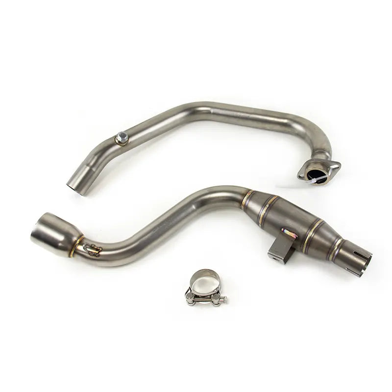 Full System Exhaust Motorcycle Muffler Exhaust Full System Front Pipe Carbon Exhahust for SUZUKI Gixxer155, product view 01
