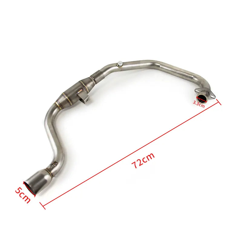 Full System Exhaust Motorcycle Muffler Exhaust Full System Front Pipe Carbon Exhahust for SUZUKI Gixxer155, product view 02