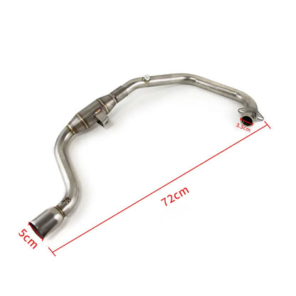 Full System Exhaust Motorcycle Muffler Exhaust Full System Front Pipe Carbon Exhahust for SUZUKI Gixxer155, product view 02