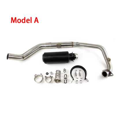 Full System for CF-Moto 300NK 300SR 300SS 250SR Black Muffler Exhaust Front Pipe, product view 02