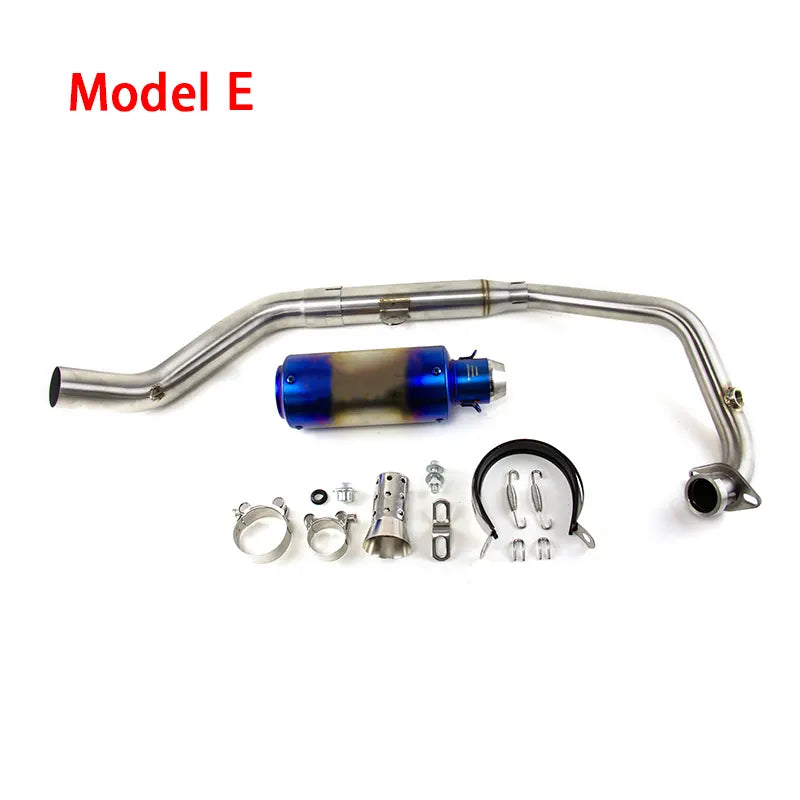 Full System for CF-Moto 300NK 300SR 300SS 250SR Black Muffler Exhaust Front Pipe, product view 06