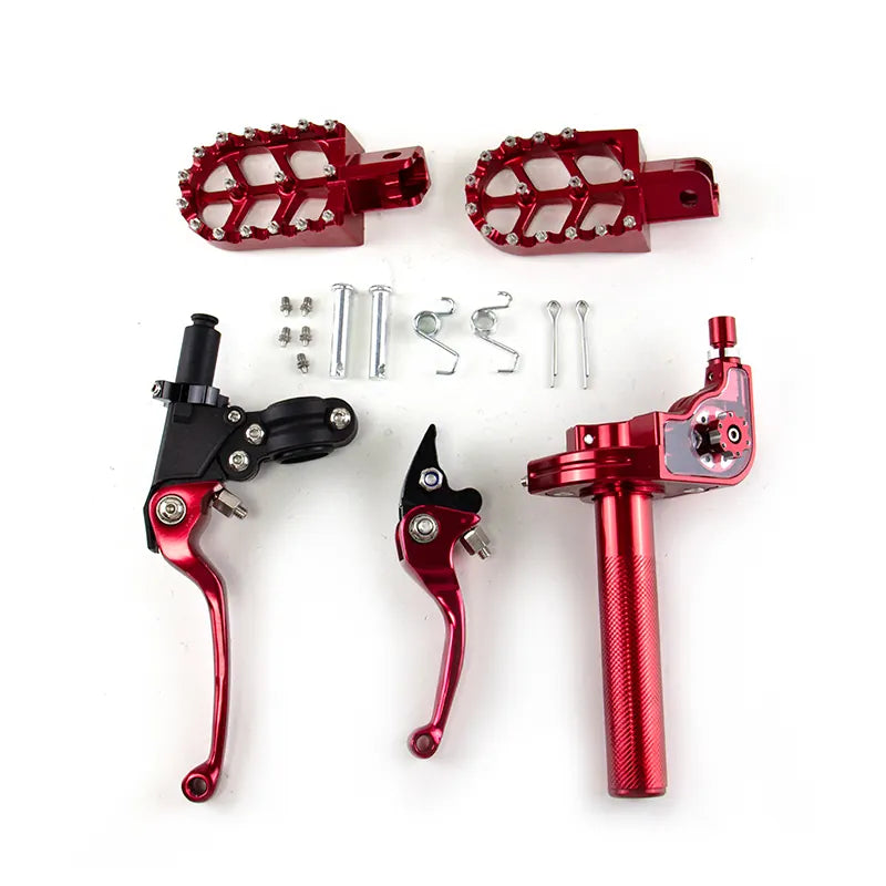 High Quality CNC Universal Motorcycle Handle Grip Pedal Footrest Mounting Footpeg Pedal Assembly, product view 03