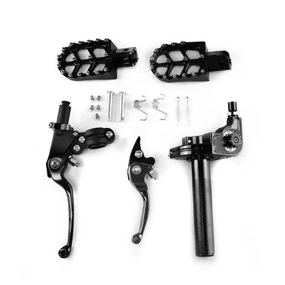 High Quality CNC Universal Motorcycle Handle Grip Pedal Footrest Mounting Footpeg Pedal Assembly, product view 09