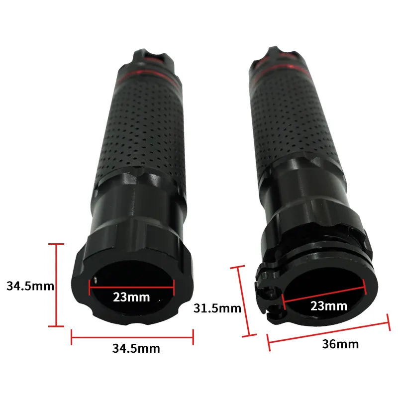 High Quality Universal CNC Aluminium Motorcycle Handle Grip Fit for Most Motorbike ATV Handle Sleeve, product view 03