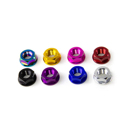 High Strength Custom M8 M10 M12 M14 Hexagon Flange GR5 Ti-6al-4v Nuts for Motorcycle, product view 02