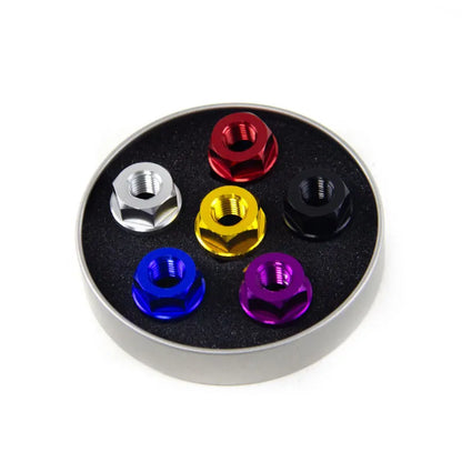 High Strength Custom M8 M10 M12 M14 Hexagon Flange GR5 Ti-6al-4v Nuts for Motorcycle, product view 06