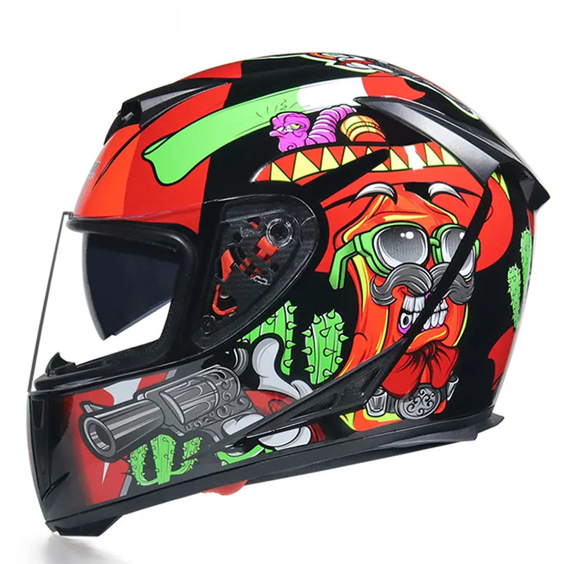 Hot Sale Helmet Moto Full Face Motorcycle for Adult, product view 18