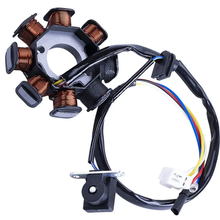 Ignition Stator Magneto Ac 8 Pole 4 Wire Coil for Gy6 49cc 50cc 80cc 125cc 150cc 139qmb 147qmd 152qmi 157qmj, product view 02