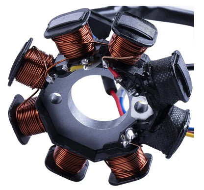 Ignition Stator Magneto Ac 8 Pole 4 Wire Coil for Gy6 49cc 50cc 80cc 125cc 150cc 139qmb 147qmd 152qmi 157qmj, product view 06