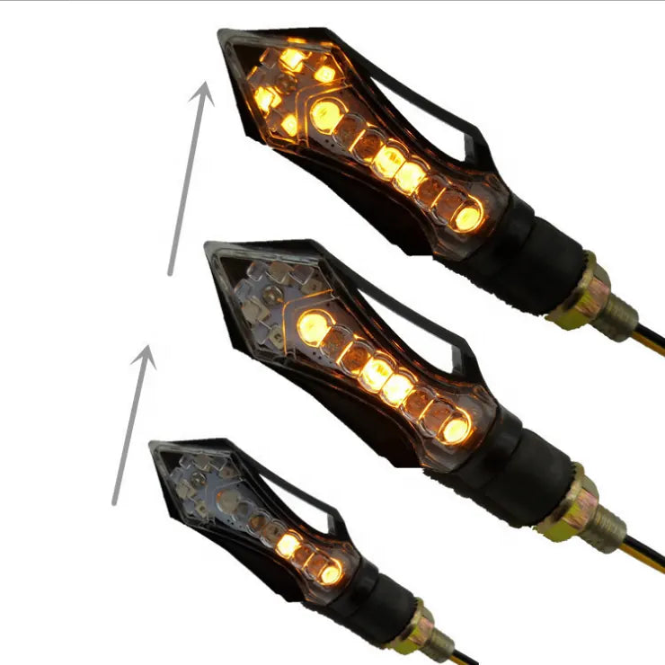 Led Mini Arrows Style Motorcycle Scooter Turn Signal Indicators Light Lamp Amber, product view 06