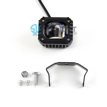 LED Spotlights Dual Color Lens Integrated With High and Low Beams Retrofitting Electric Motorcycle Fog Lights and, product view 05