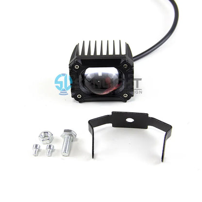 LED Spotlights Dual Color Lens Integrated With High and Low Beams Retrofitting Electric Motorcycle Fog Lights and, product view 06