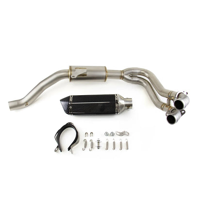 Modified for Aprilia RS660 Tuono 660 2021-2025 Exhaust Link Pipe Muffler Tips Slip on System, product view 06