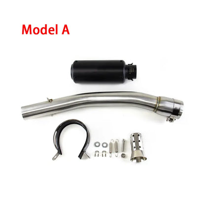 Modified for Yamaha YZF R1 1998-2003 Exhaust Link Pipe Muffler Tips Slip on System, product view 03