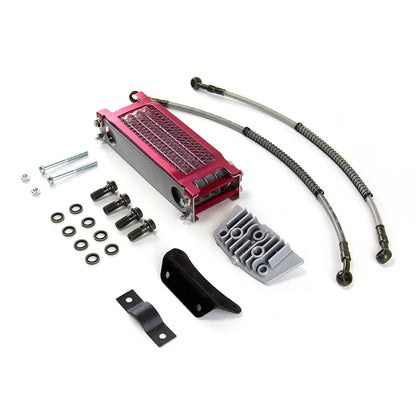 Monkey Bike Oil Cooler Radiator Set for Motorcycle Dirt Pit Bike 50cc 110cc 125cc, product view 02