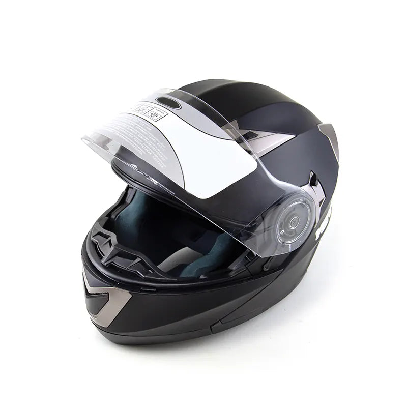 Motorbike Helmet Safety Helmet Double Lenses Protective Full Face Flip up Helmets, product view 01