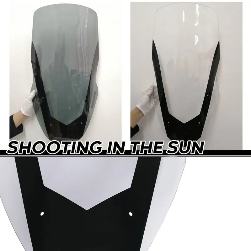 Motorcycle Abs Plastic Windshield Deflector Front Motorcycle Adjustable Windshield Windscreen Extension for YAMAHA, product view 03