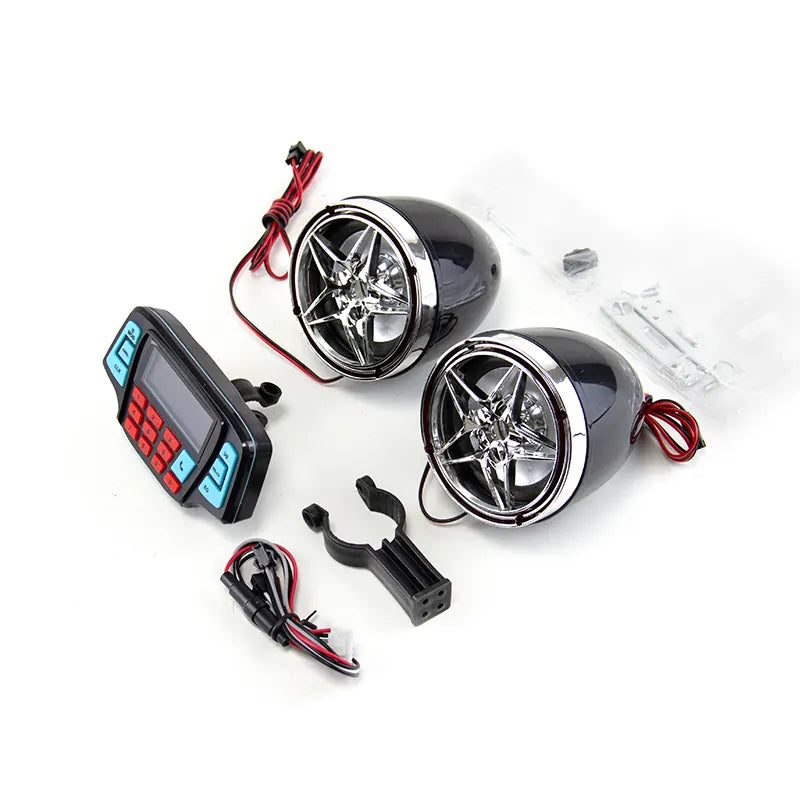Motorcycle Bluetooth Speaker Modified Blue Tooth Waterproof Audio Alarm System Bluetooth Speakers, product view 02