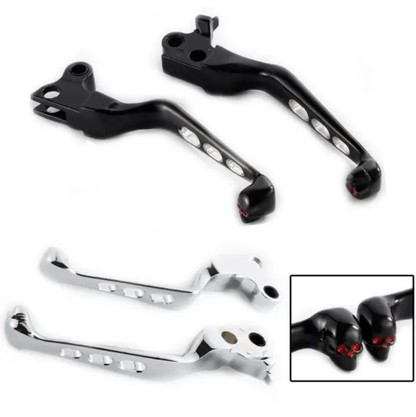 Motorcycle Brake Clutch for Harley XL883 XL1200 48 Dana Accessory Skull Hollow-out Handle, product view 04