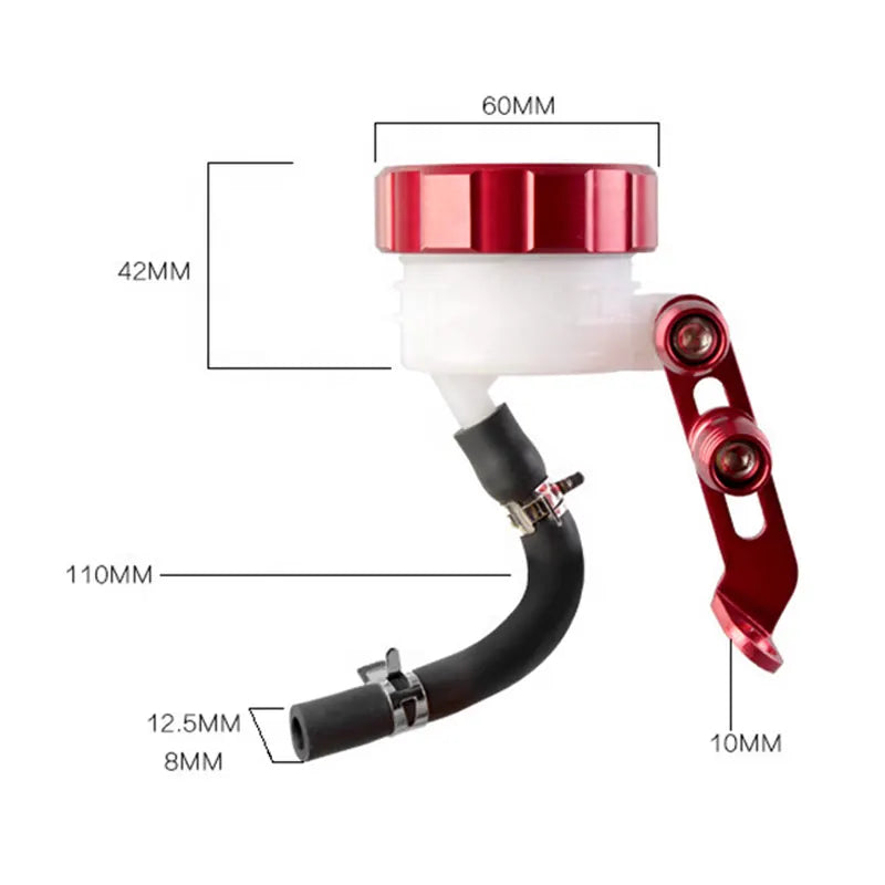 Motorcycle Brake Pump Oil Tank With Oil Pipe Fluid Reservoir Rear Master Cylinder Tank Oil Cup Off Road Motorcycle, product view 02