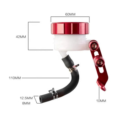 Motorcycle Brake Pump Oil Tank With Oil Pipe Fluid Reservoir Rear Master Cylinder Tank Oil Cup Off Road Motorcycle, product view 02