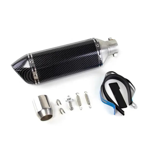 Motorcycle Carbon Fiber Exhaust Muffler for Kawasaki Ninja 250R Modified Small Hexagonal Exhaust Pipe, product view 02