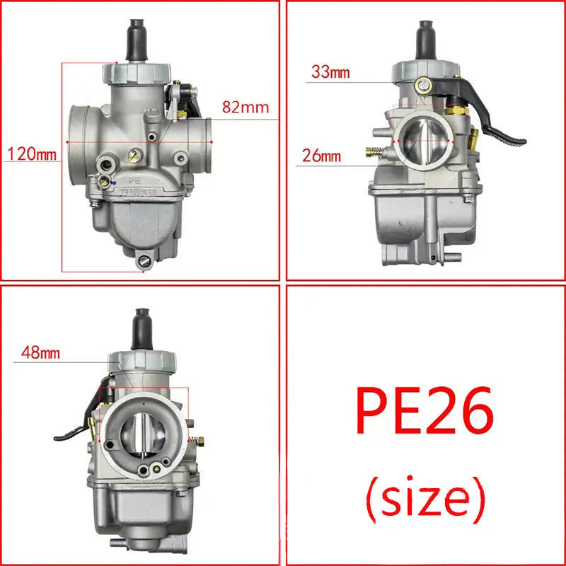 Motorcycle Carburetor Carb for HONDA NSR140/PE26, product view 05