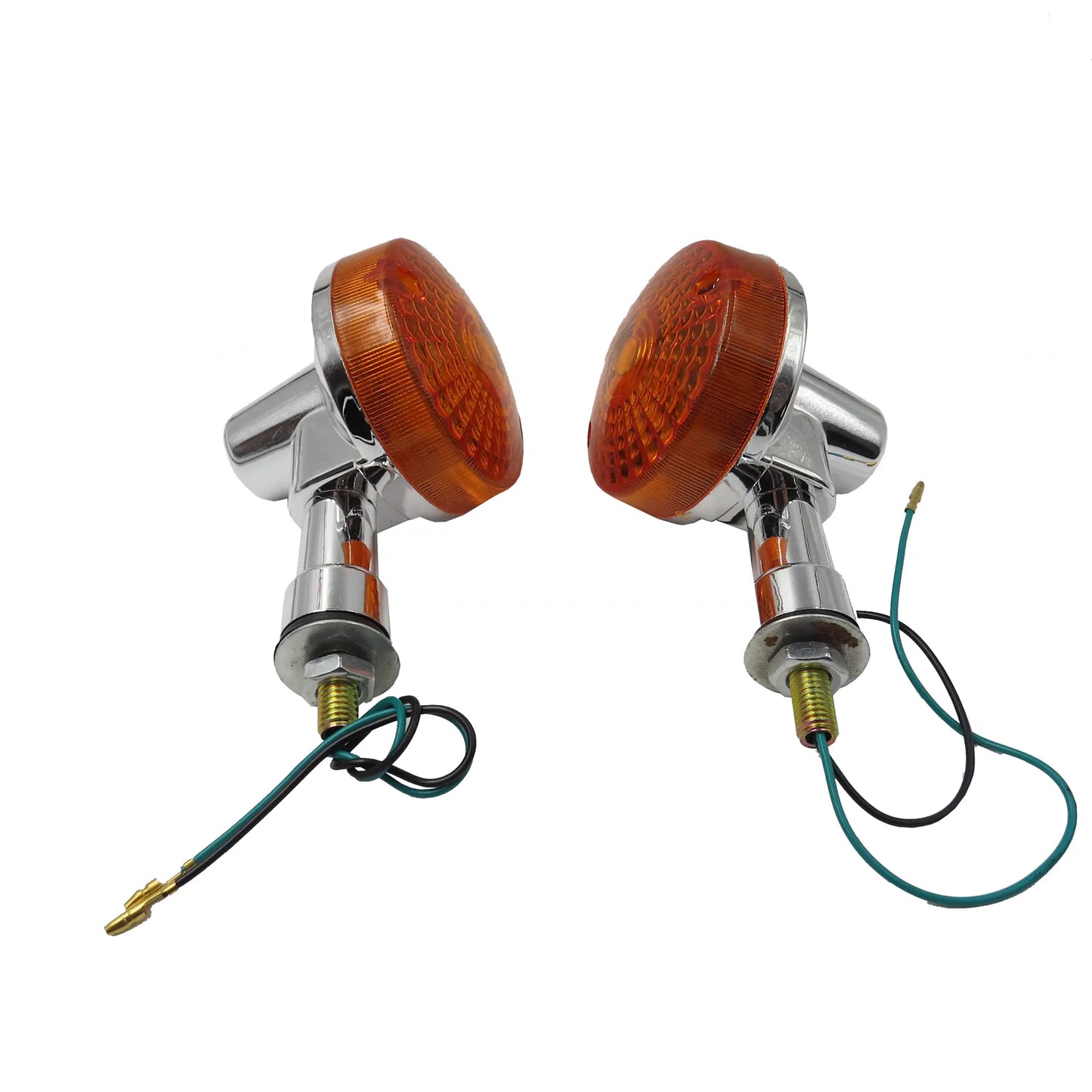 Motorcycle Chrome Turn Signal Light Motorbike Indicator Warning Light for Suzuki Gn125 2002-2008, product view 01