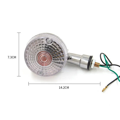 Motorcycle Chrome Turn Signal Light Motorbike Indicator Warning Light for Suzuki Gn125 2002-2008, product view 05