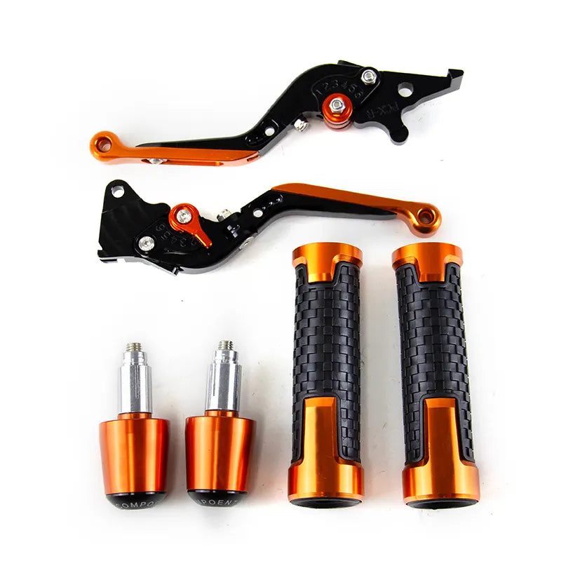 Motorcycle Cnc Aluminum Parts for RC390 250 200 Modified Clutch Brake Lever Handlebar Grip Plug Cover Pull Rod, product view 07