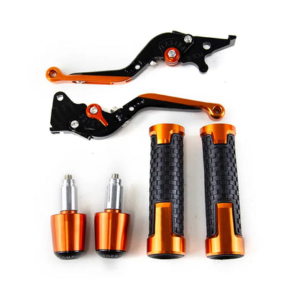 Motorcycle Cnc Aluminum Parts for RC390 250 200 Modified Clutch Brake Lever Handlebar Grip Plug Cover Pull Rod, product view 07