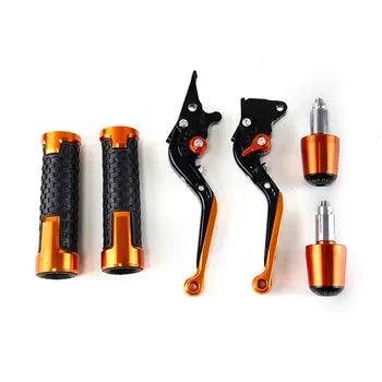 Motorcycle Cnc Aluminum Parts for RC390 250 200 Modified Clutch Brake Lever Handlebar Grip Plug Cover Pull Rod, product view 09