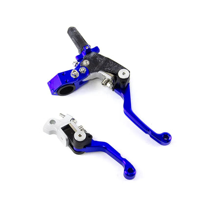 Motorcycle CNC Steering Handle Lever L/R Handle Assembly Kit Telescopic/Folding for Universal Motorbike, product view 03