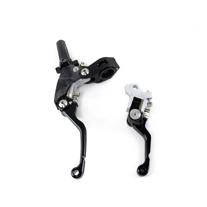 Motorcycle CNC Steering Handle Lever L/R Handle Assembly Kit Telescopic/Folding for Universal Motorbike, product view 04