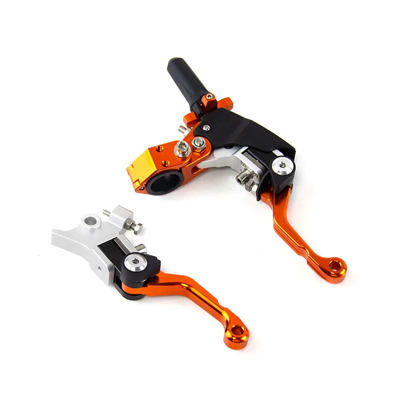 Motorcycle CNC Steering Handle Lever L/R Handle Assembly Kit Telescopic/Folding for Universal Motorbike, product view 06