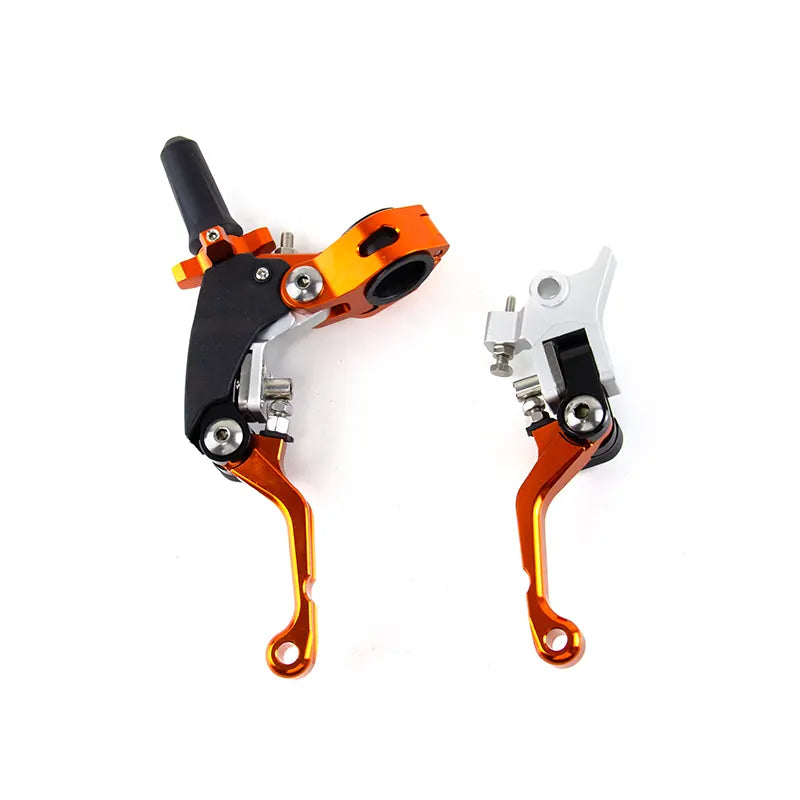 Motorcycle CNC Steering Handle Lever L/R Handle Assembly Kit Telescopic/Folding for Universal Motorbike, product view 07