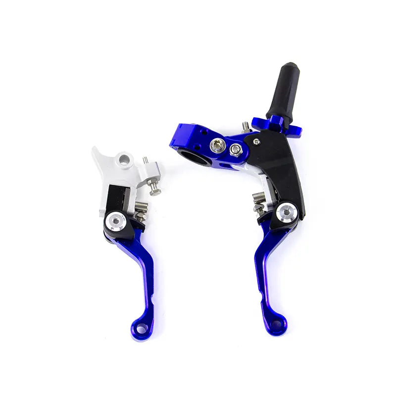 Motorcycle CNC Steering Handle Lever L/R Handle Assembly Kit Telescopic/Folding for Universal Motorbike, product view 08