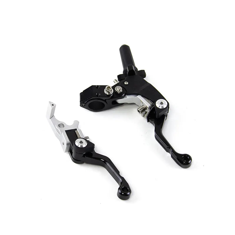 Motorcycle CNC Steering Handle Lever L/R Handle Assembly Kit Telescopic/Folding for Universal Motorbike, product view 11