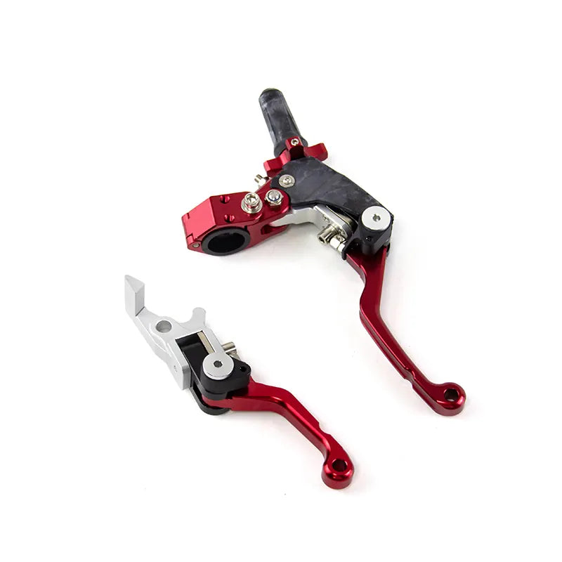 Motorcycle CNC Steering Handle Lever L/R Handle Assembly Kit Telescopic/Folding for Universal Motorbike, product view 12